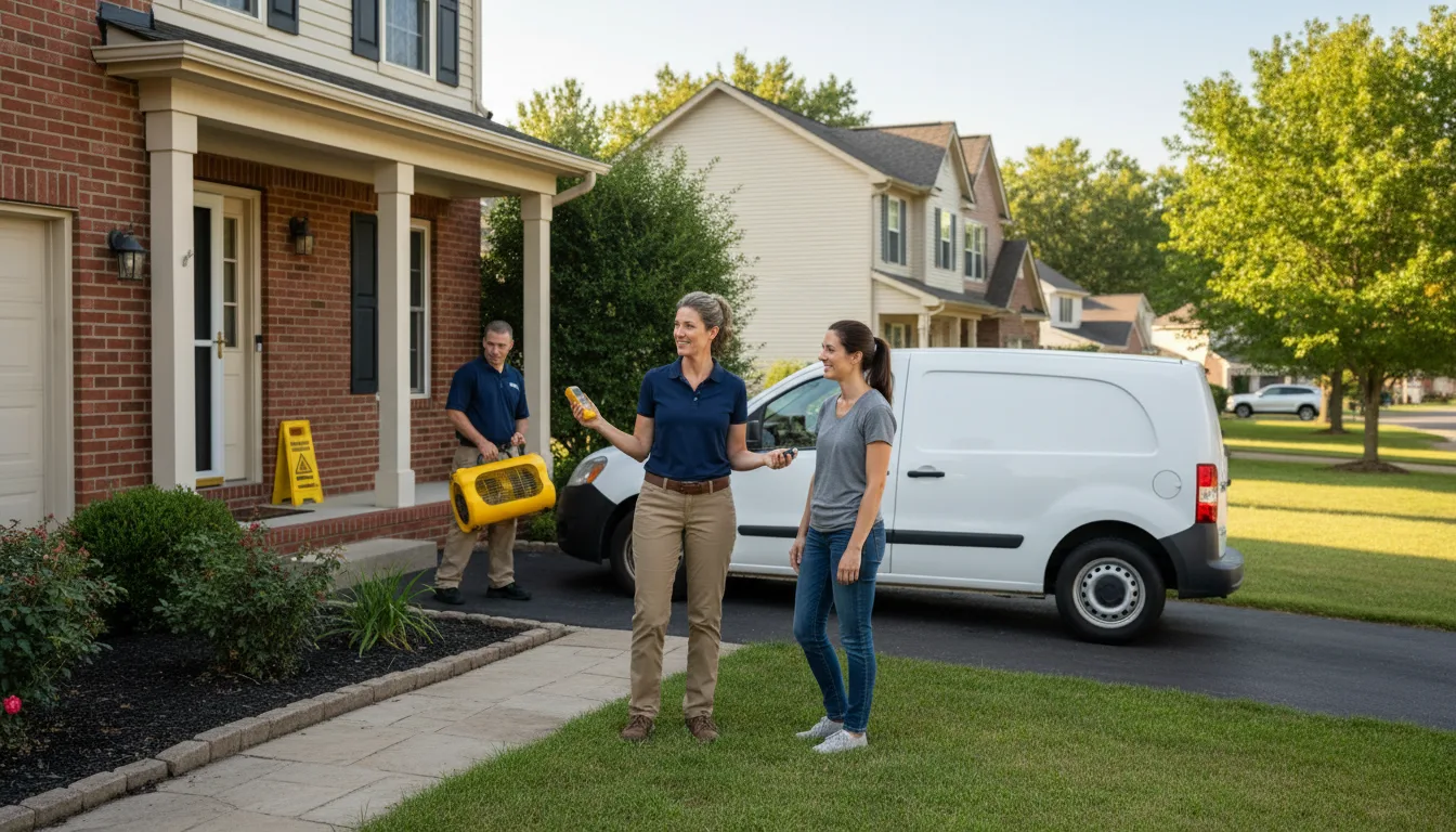 Residential water damage restoration in Shelter Island Heights, NY